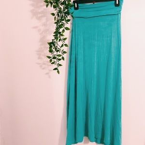Teal Maxi Skirt 🌷